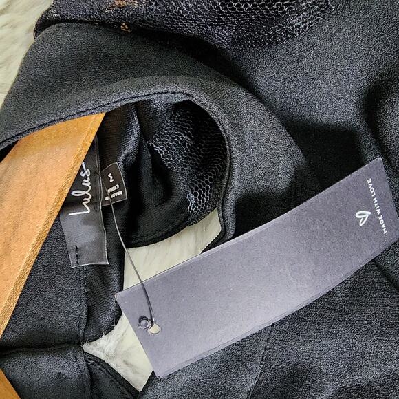 NEW Lulus Bragging Rights Black Lace Long Sleeve Column Maxi Dress - Picture 15 of 15